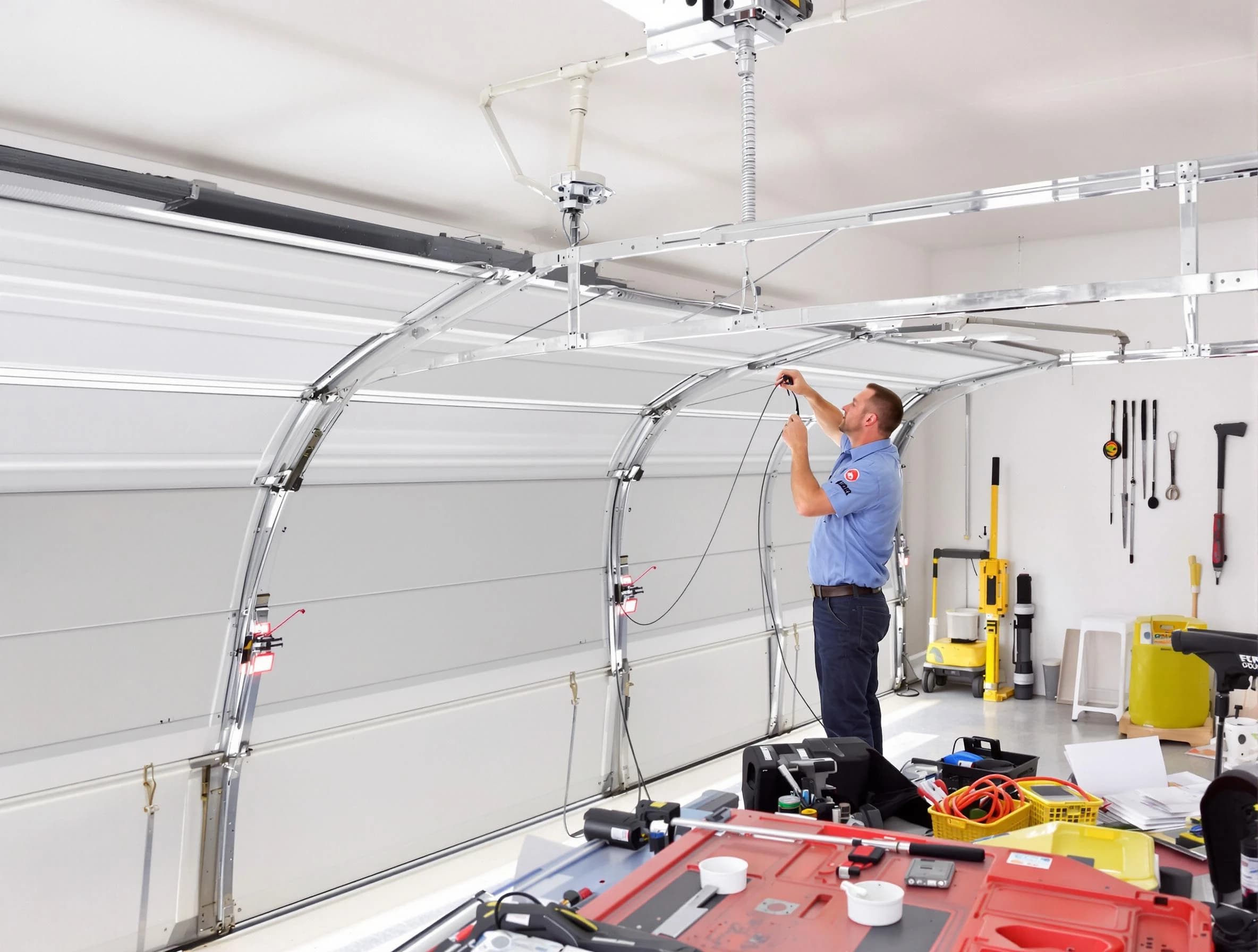Garage door cable repair service by Bountiful Garage Door Repair in Bountiful