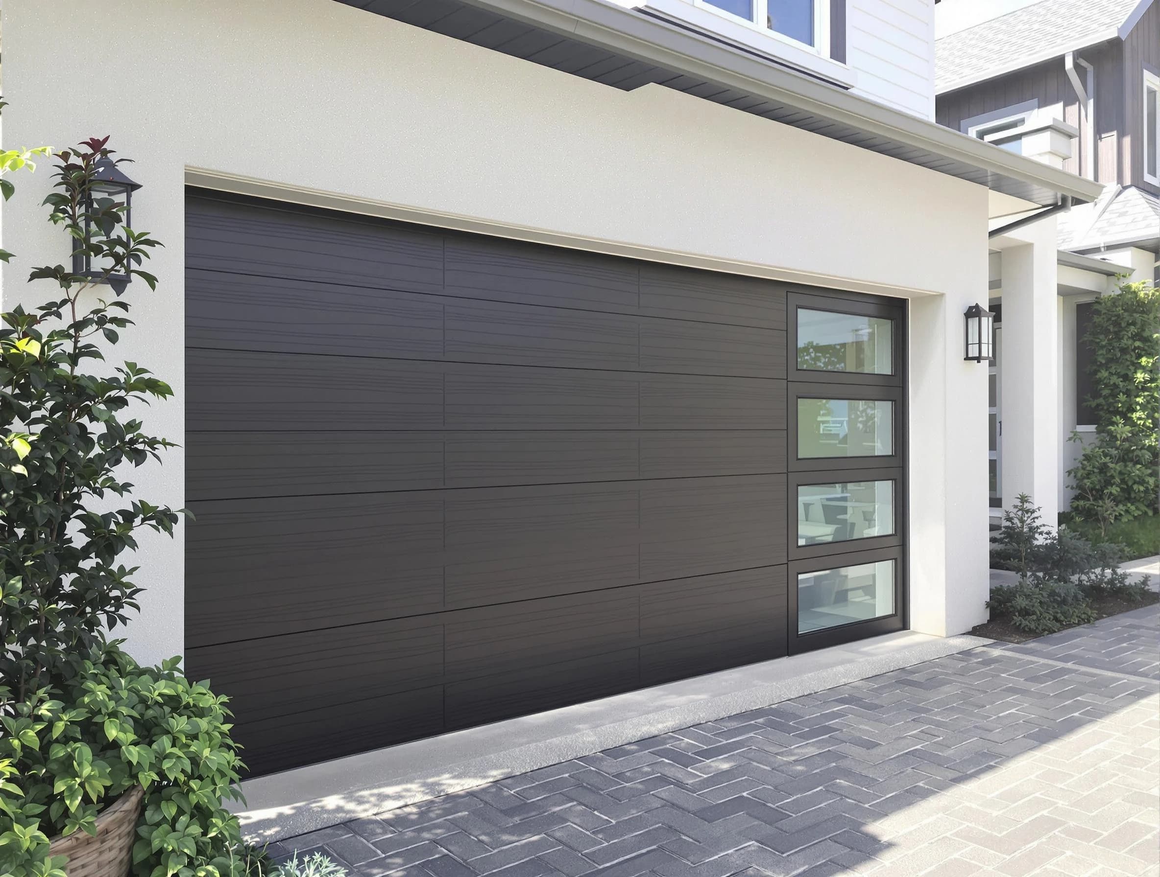 Custom garage door installation by Bountiful Garage Door Repair in Bountiful