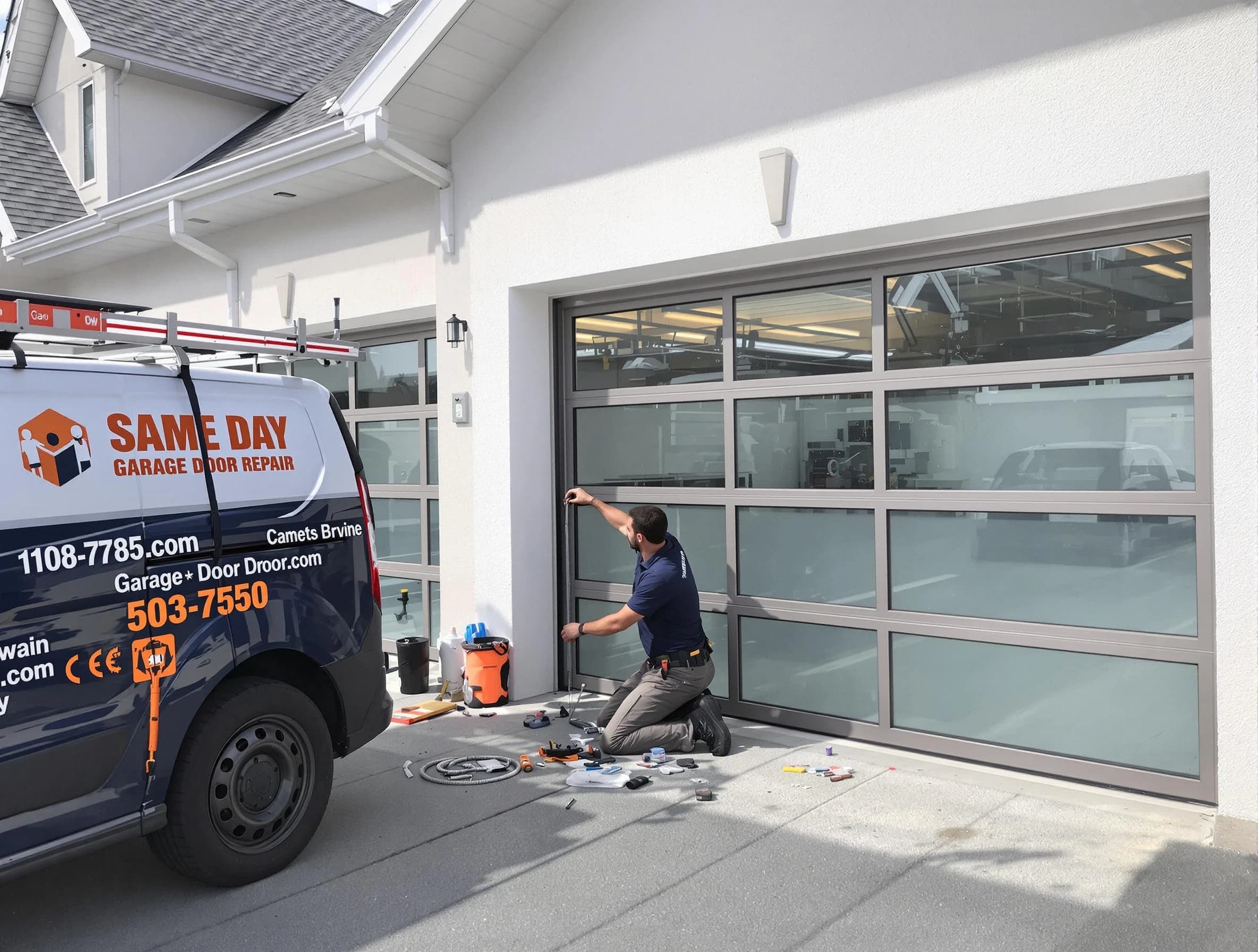 Same-day garage door repair service by Bountiful Garage Door Repair in Bountiful