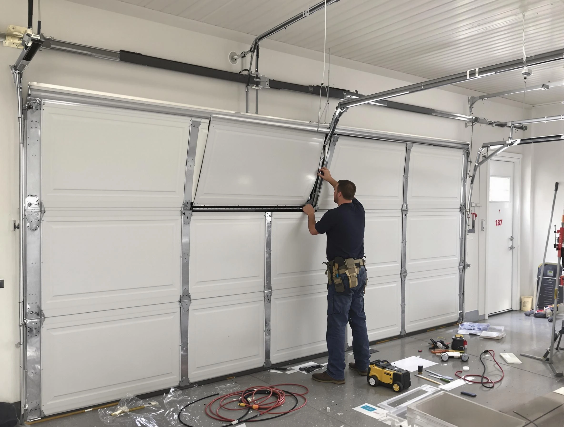 Garage Door Section Replacement in Bountiful