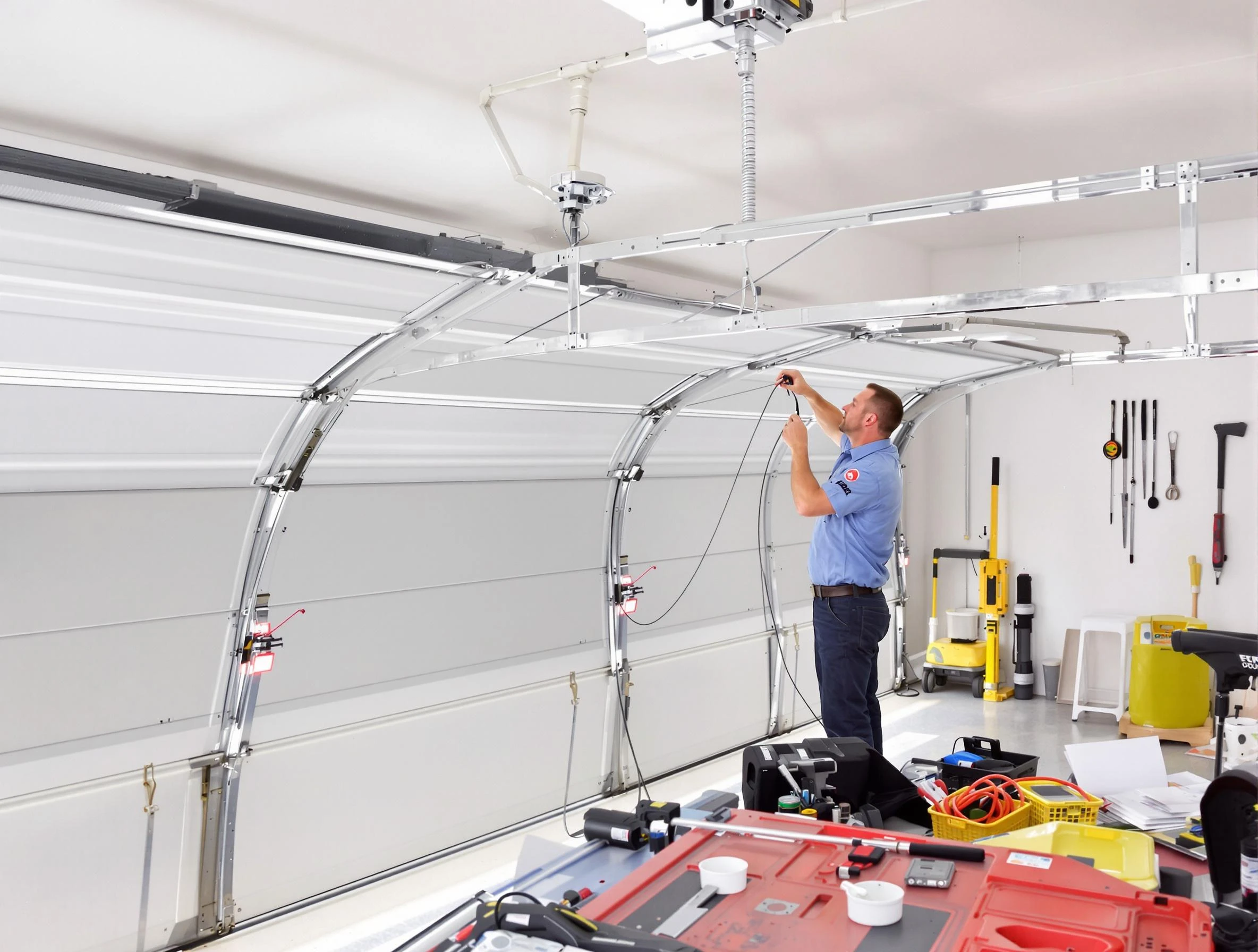 Garage door cable repair service by Bountiful Garage Door Repair in Bountiful