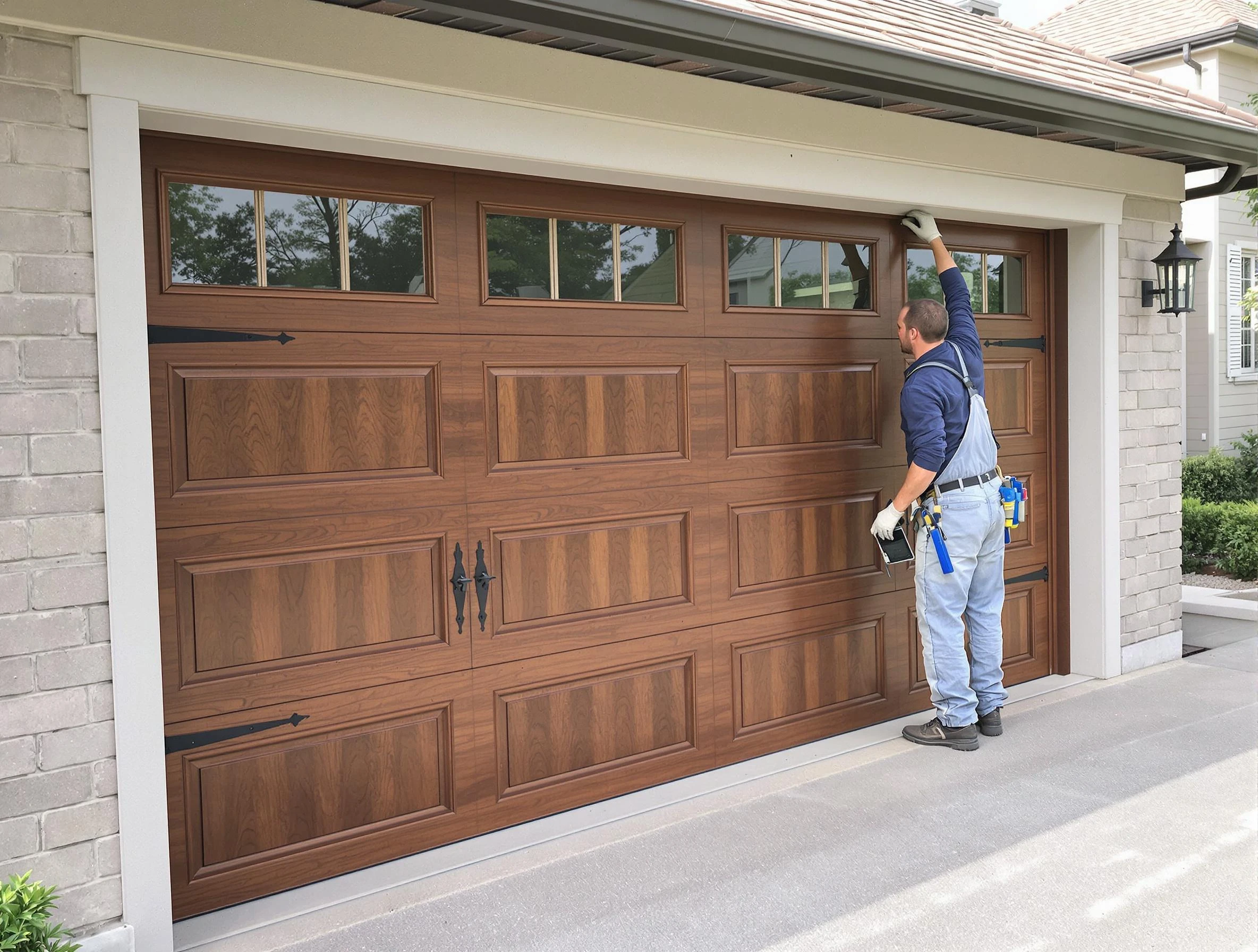 Custom garage door showcase by Bountiful Garage Door Repair in Bountiful