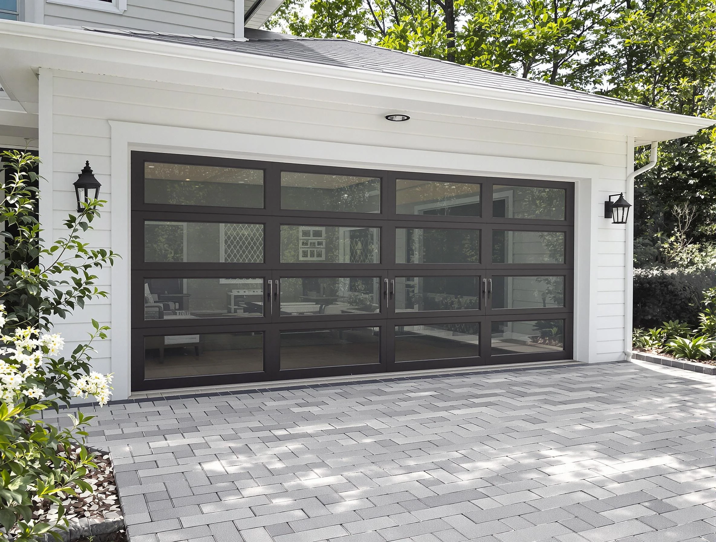 Bountiful Garage Door Repair design specialist presenting custom garage door options to Bountiful homeowner