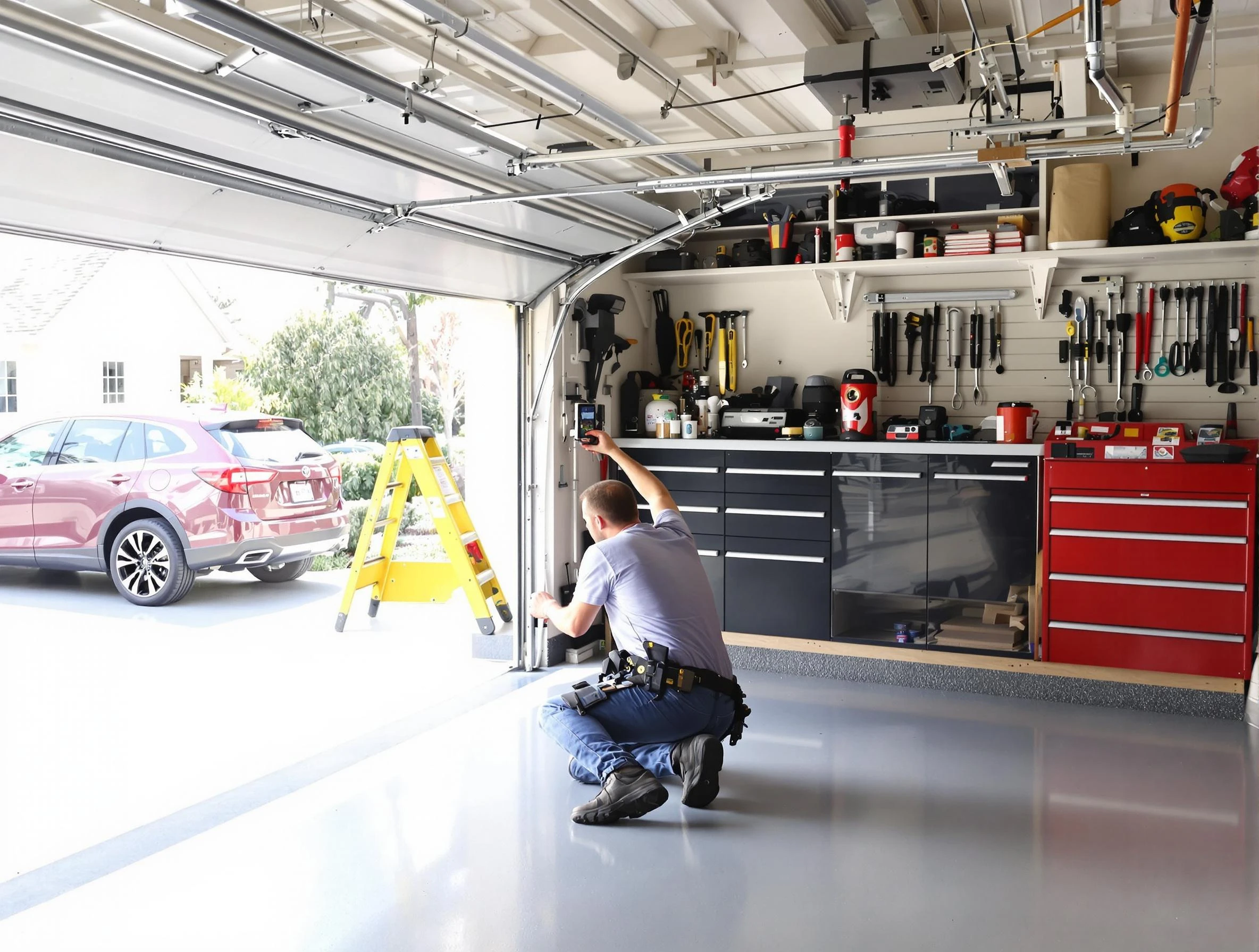 Local garage door repair service by Bountiful Garage Door Repair in Bountiful