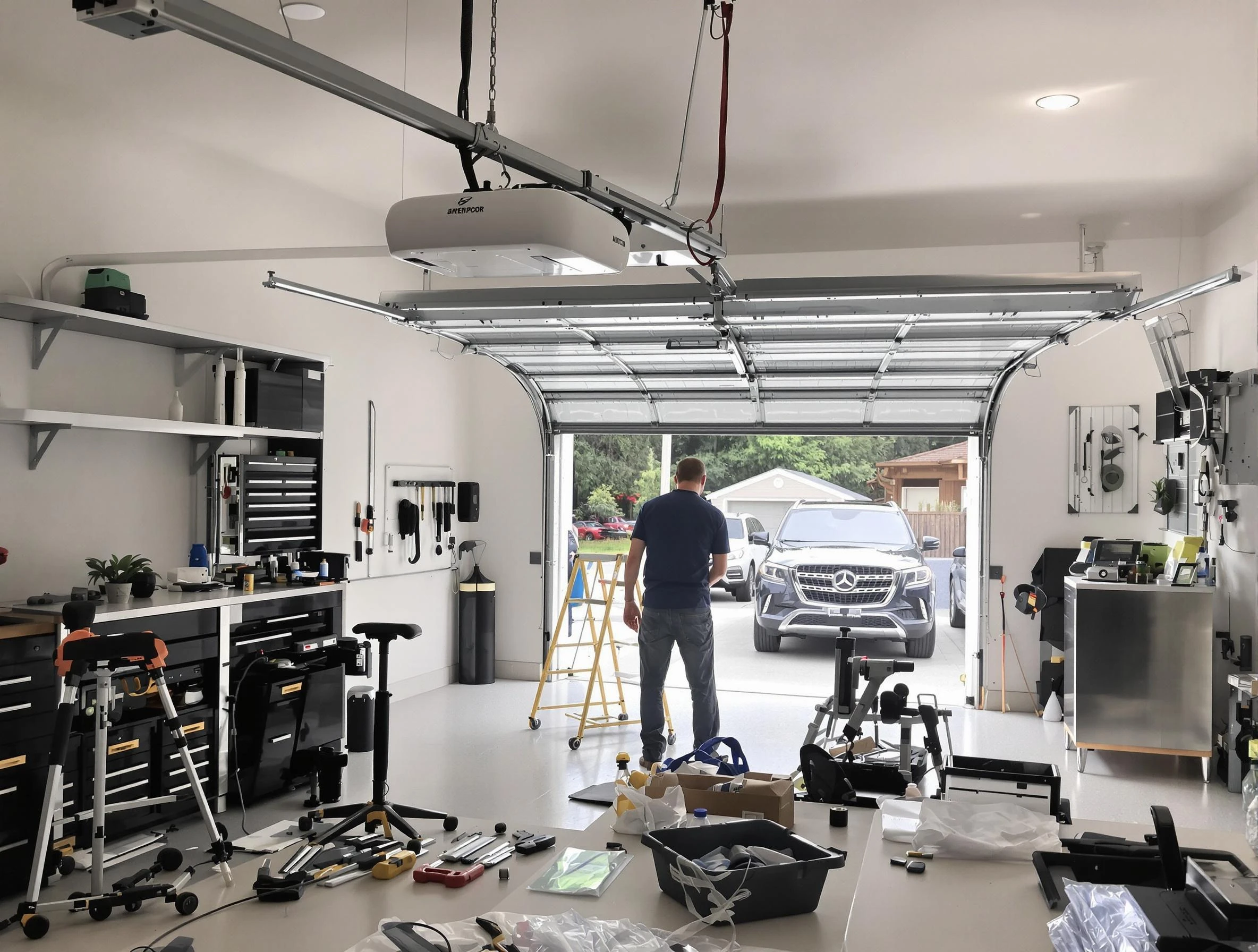 Garage door opener installation by Bountiful Garage Door Repair in Bountiful