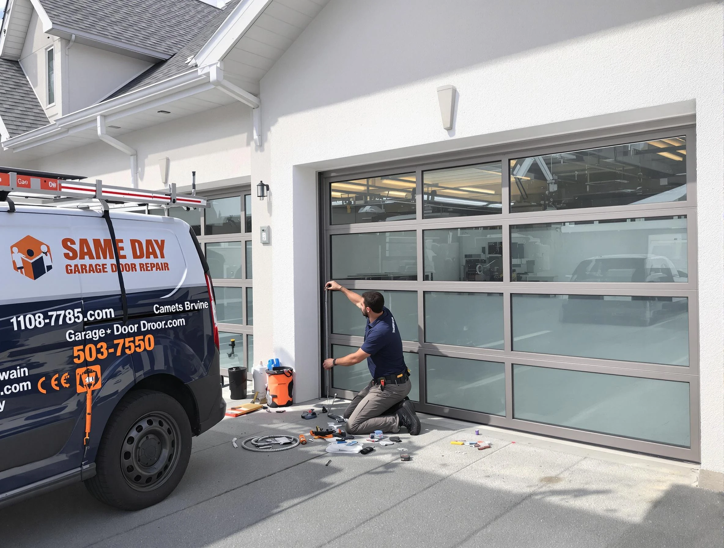 Same-day garage door repair service by Bountiful Garage Door Repair in Bountiful